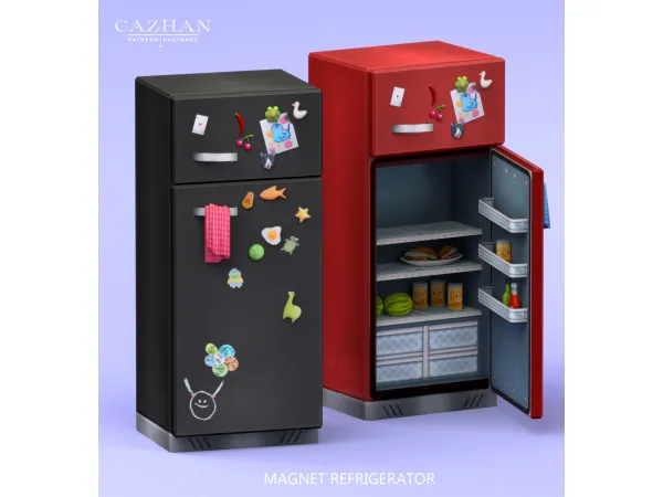 Maxis Match [MAGNET REFRIGERATOR] object by cazhancc - The Sims 4 Custom Content
