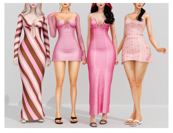 Alpha Pink Shine Collection by babyetears - The Sims 4 Custom Content