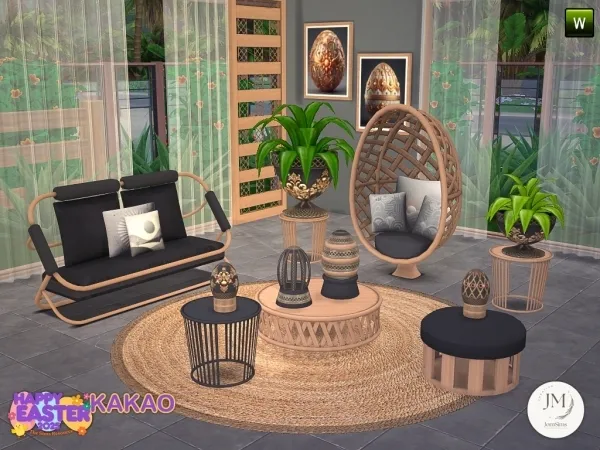 Mix Kakao garden set - The Sims 4 Custom Content