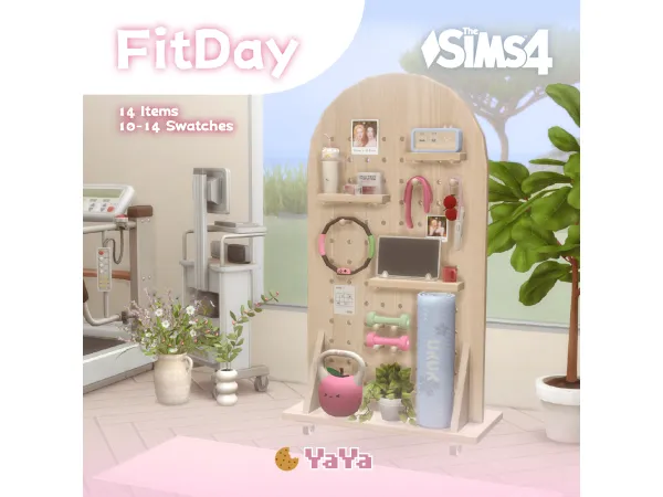 Maxis Match February SetB FitDay by yaya_sims - The Sims 4 Custom Content
