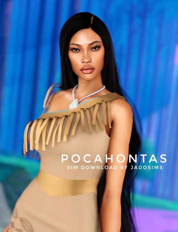 Alpha Pocahontas (Sim Download) by shopwithflynnn - The Sims 4 Custom Content