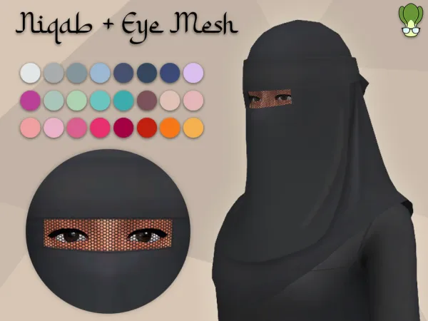 Maxis Match Niqab Bandana 6 by kapakijo - The Sims 4 Custom Content