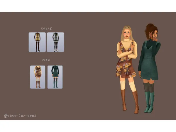 sims for semi Couture over Couture Default Replacement - The Sims 2 Custom Content