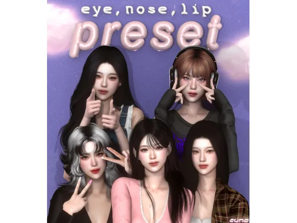 Mix preset set by eunosims - The Sims 4 Custom Content