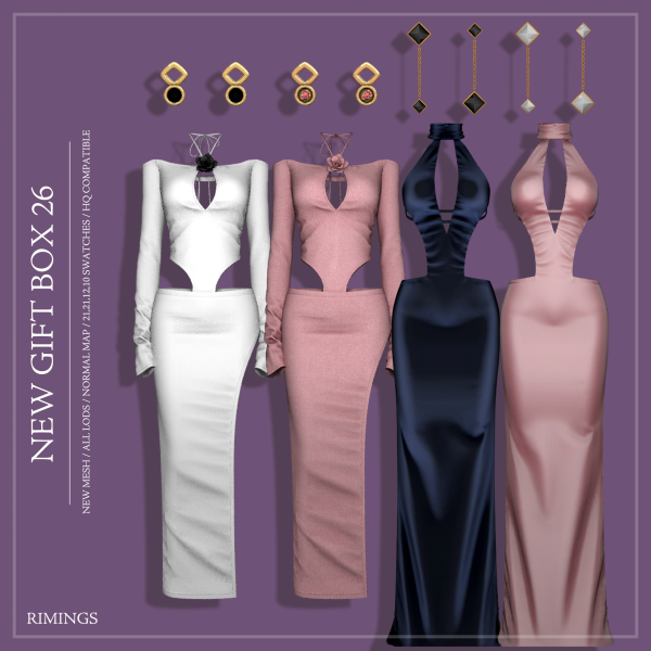 Alpha [RIMINGS] NEW GIFT BOX 26 by simsfinds - The Sims 4 Custom Content