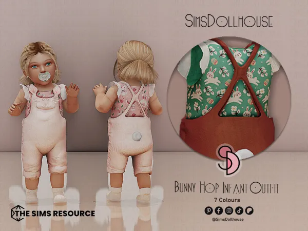 Mix Bunny Hop Infant Outfit by thesimsresource - The Sims 4 custom content