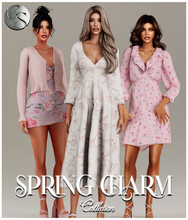 Alpha CAMUFLAJE Spring Charm Collection by simsfinds - The Sims 4 Custom Content