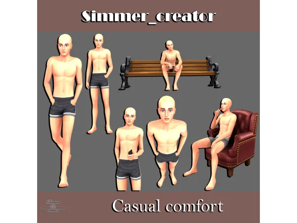 Mix Casual Comfort by Meow_creator - The Sims 4 Custom Content
