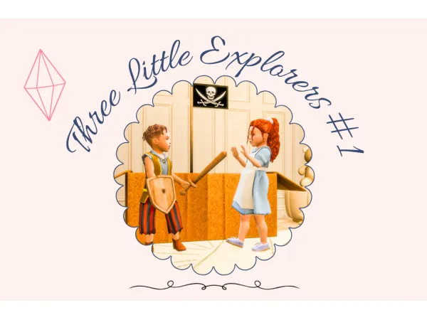 Mix 165 THREE LITTLE EXPLORERS 1 by simsfinds - The Sims 4 Custom Content
