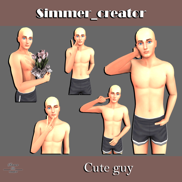 Mix Cute guy by simmer_creator - The Sims 4 Custom Content