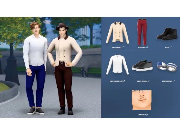 Maxis Match JOSEPH SET ModCo Studios - The Sims 4 Custom Content