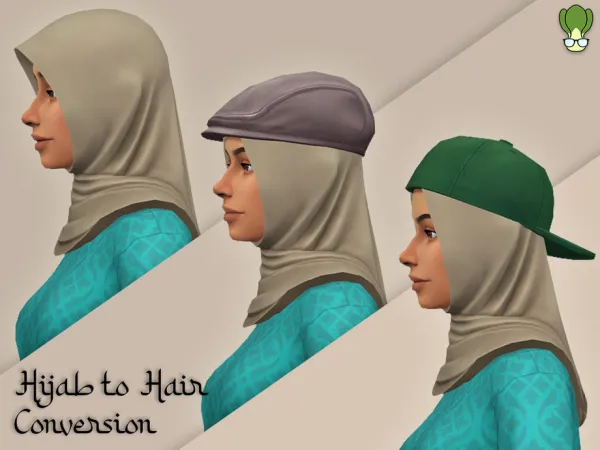 Maxis Match Hair Conversion Casual Hijab 5 by kapakijo - The Sims 4 Custom Content
