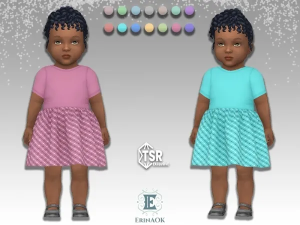 Mix erinaok infant dress 042425 - The Sims 4 Custom Content
