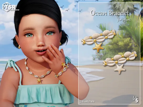 Alpha Ocean Bracelet for infant - The Sims 4 Custom Content