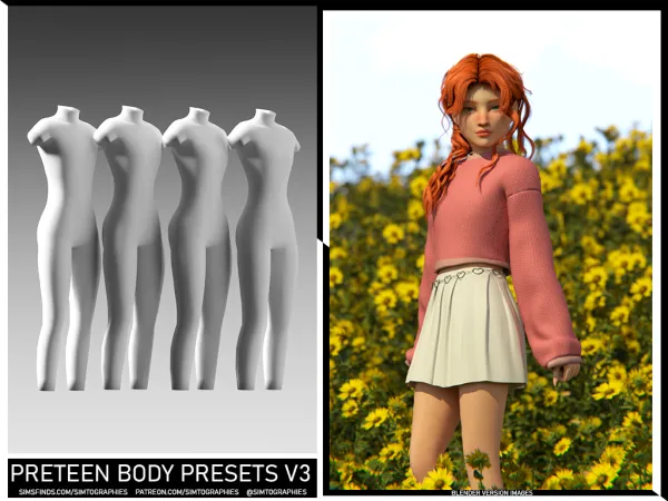 Preteen Body Presets V3