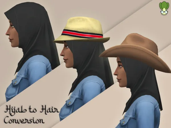 Maxis Match Hair Conversion Casual Hijab 1 by kapakijo - The Sims 4 Custom Content