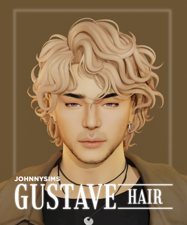 Maxis Match Gustave Hair by simsfinds - The Sims 4 Custom Content