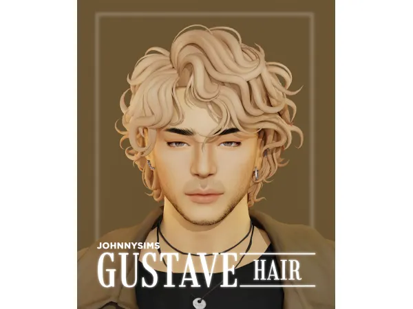 Maxis Match Gustave Hair by johnnysims - The Sims 4 Custom Content