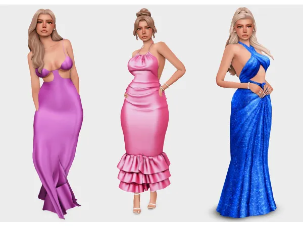 Maxis Match colorful going out looks sims 4 lookbook by boujeesimss - The Sims 4 Custom Content