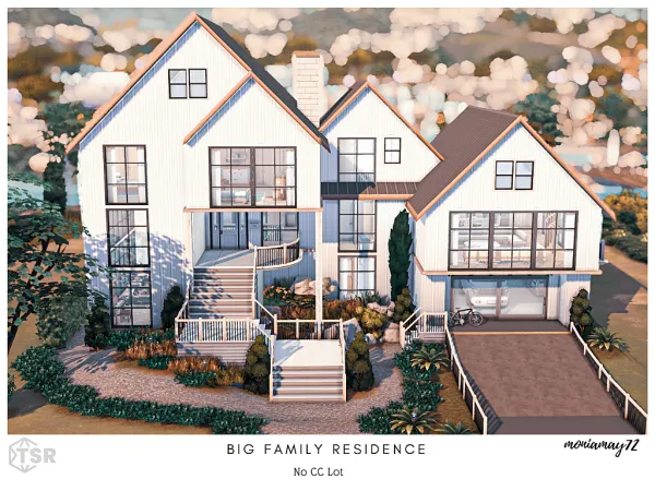 Maxis Match Big Family Residence No Lot by moniamay72 - The Sims 4 Custom Content