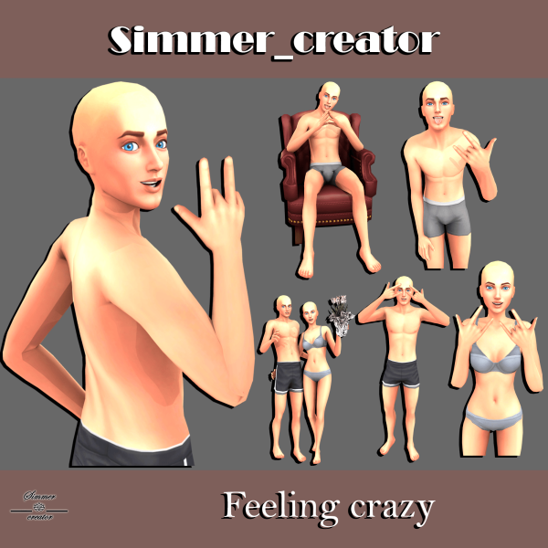 Mix Feeling crazy by simmer_creator - The Sims 4 Custom Content