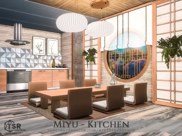 Alpha Miyu Kitchen - The Sims 4 Custom Content