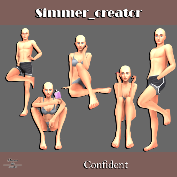 Mix Confident by simmer_creator - The Sims 4 Custom Content