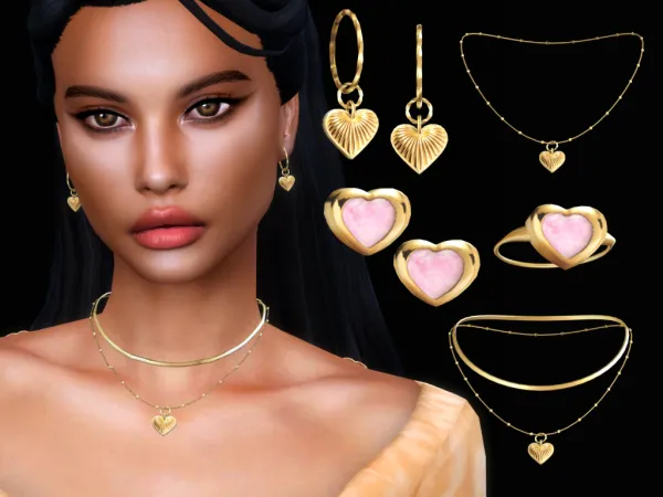 Mix Blushing Love Set - The Sims 4 Custom Content