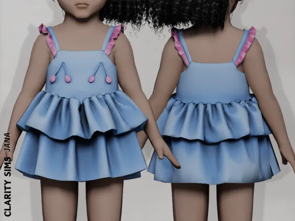 Mix Jana Dress Toddler by clarity-sims - The Sims 4 Custom Content
