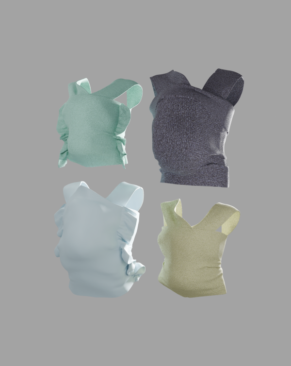 Mix [Scarlett Bulckowisk] The Baby Sling Collection Blender Only (EEVEE and CYCLES) by xScar - The Sims 4 Custom Content