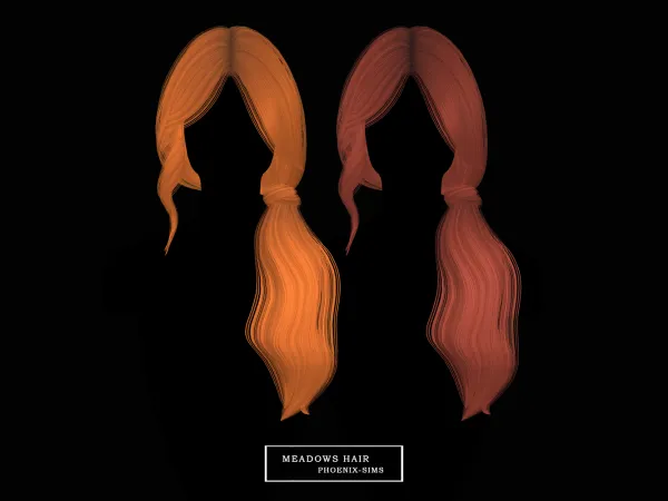 Alpha Meadows Hair - The Sims 4 Custom Content