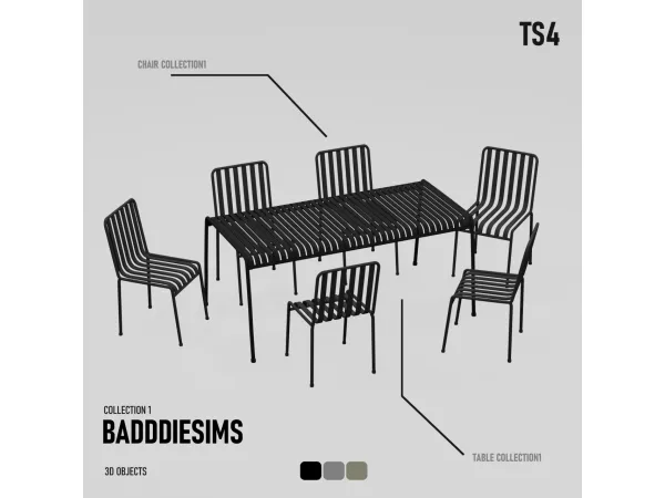 BADDDIESIMS 3D OBJECTS COLLECTION1