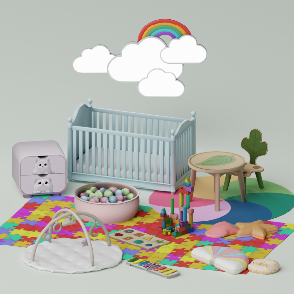 Maxis Match PlayLand Set by simsfinds - The Sims 4 Custom Content