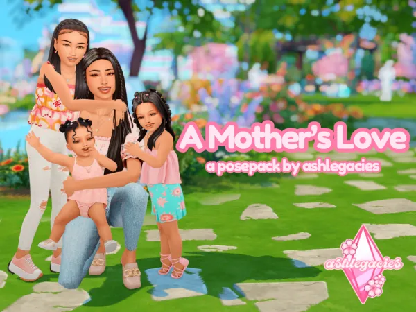 Maxis Match A Mother's Love Posepack - The Sims 4 Custom Content