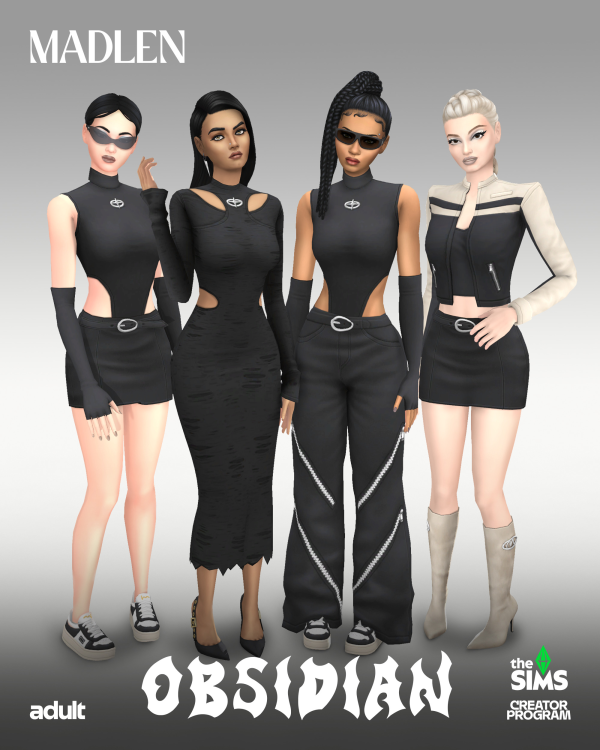 Maxis Match Obsidian by simsfinds - The Sims 4 Custom Content