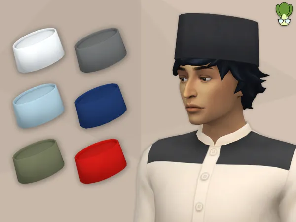 Maxis Match Peci Songkok Kopiah by kapakijo - The Sims 4 Custom Content