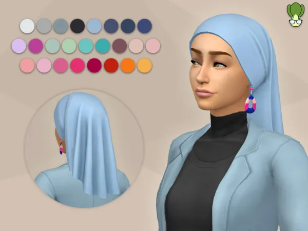 Maxis Match Modest Wear Hijab 6 by kapakijo - The Sims 4 Custom Content