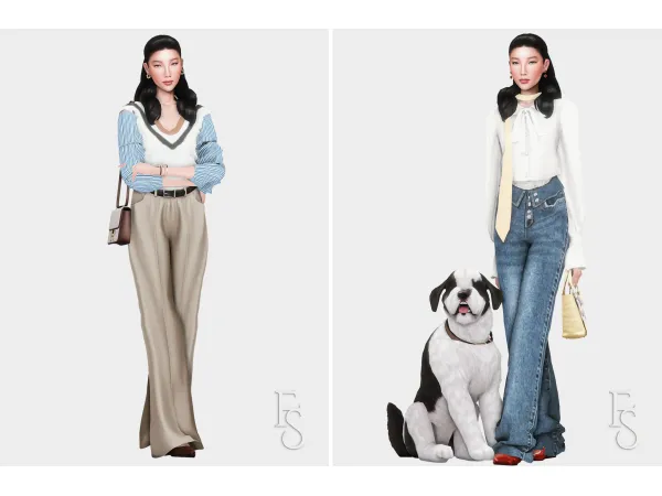 Alpha Soft Spring Lookbook by farfallasims - The Sims 4 Custom Content