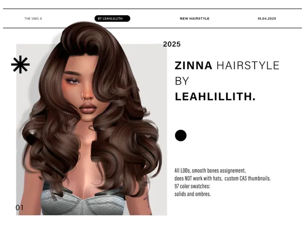 Zinna Hairstyle by leahlillith