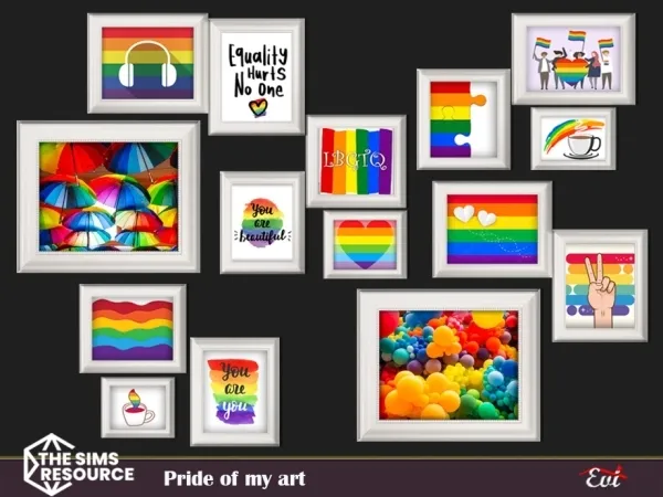 Alpha Pride of my art - The Sims 4 Custom Content