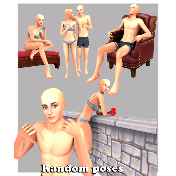 Mix Random poses 1 by simmer_creator - The Sims 4 Custom Content