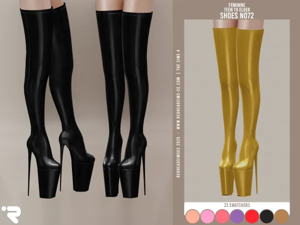 Alpha AF SHOES N072 - The Sims 4 Custom Content