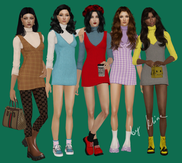 Preppy Collection by simsfinds - The Sims 2 Custom Content