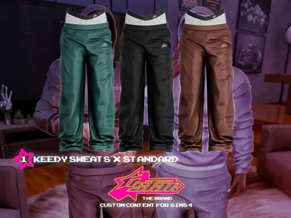 Alpha GSTAR Keedy Sweats (Standard Version) by decayed - The Sims 4 Custom Content