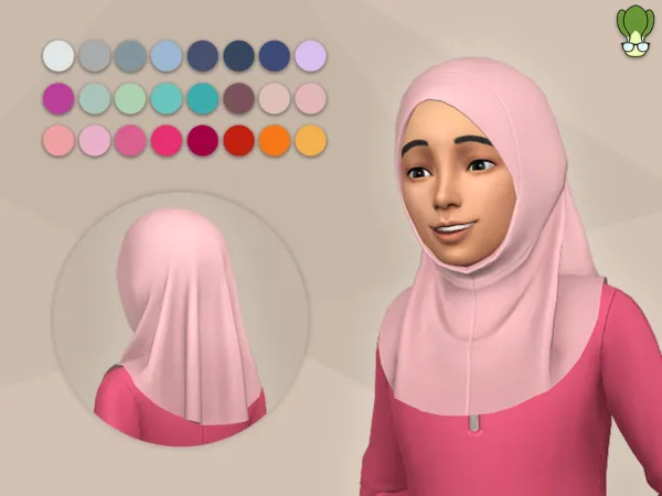 Maxis Match Child Hijab 1 by kapakijo - The Sims 4 Custom Content