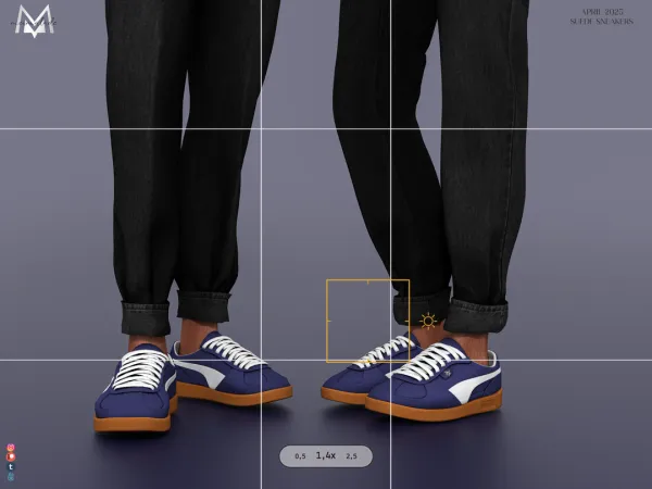 Maxis Match Suede Sneakers (Male) by mermalade - The Sims 4 Custom Content