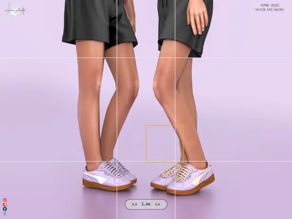 Maxis Match Suede Sneakers by mermalade - The Sims 4 Custom Content