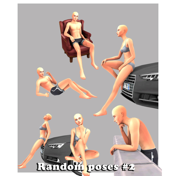 Mix Random poses 2 by simmer_creator - The Sims 4 Custom Content