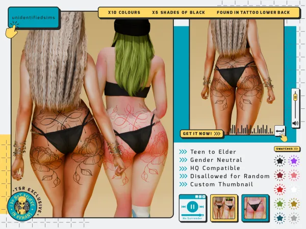 No Surrender Tattoo - TSR Exclusive