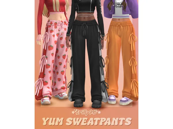 Maxis Match Yum Sweatpants by trillyke - The Sims 4 Custom Content